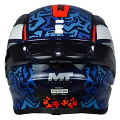 Casco Mt Targo S Outside C7 Blanco Gris Rojo