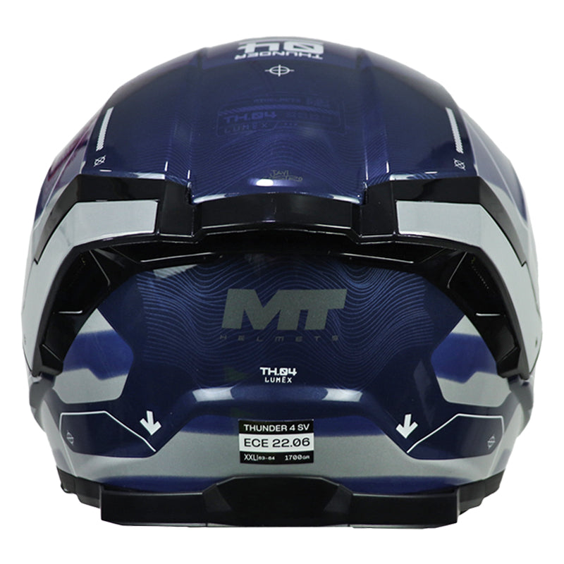Casco Mt Thunder 4Sv Lumex C22 Gris Azul