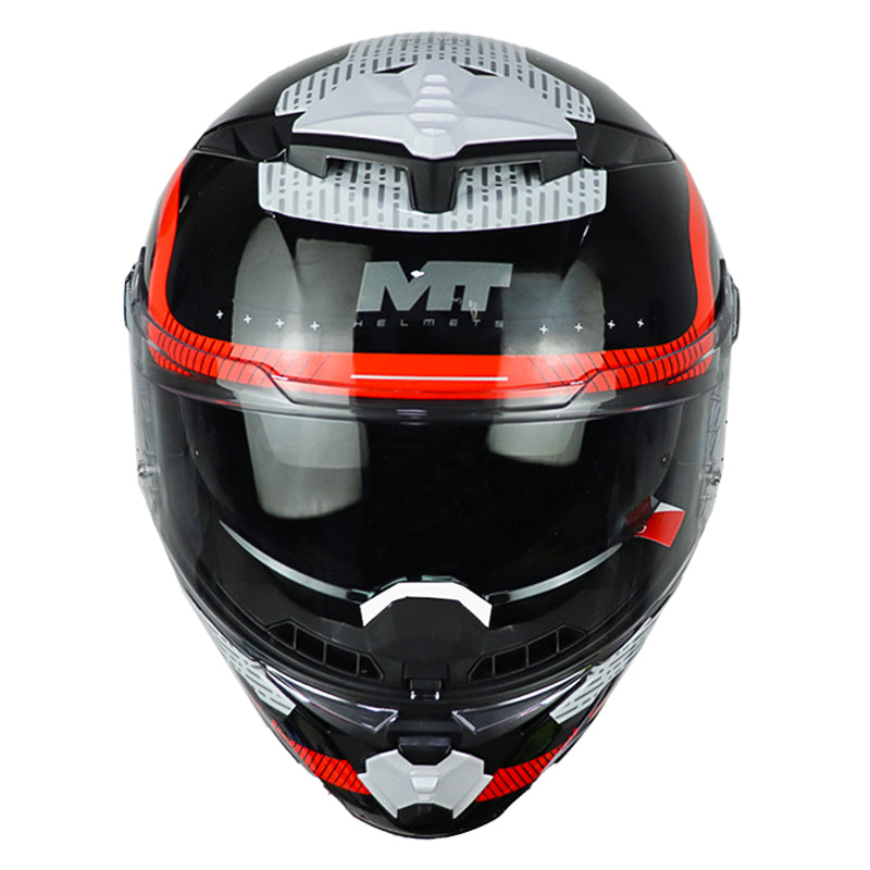 Casco Mt Thunder 4 R Sv Revelant B5 Blanco Rojo