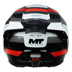 Casco Mt Thunder 4 R Sv Revelant B5 Blanco Rojo