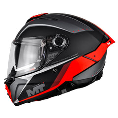 Casco Mt Thunder 4 R Sv Wind Tunnel B5 Negro Rojo Gris