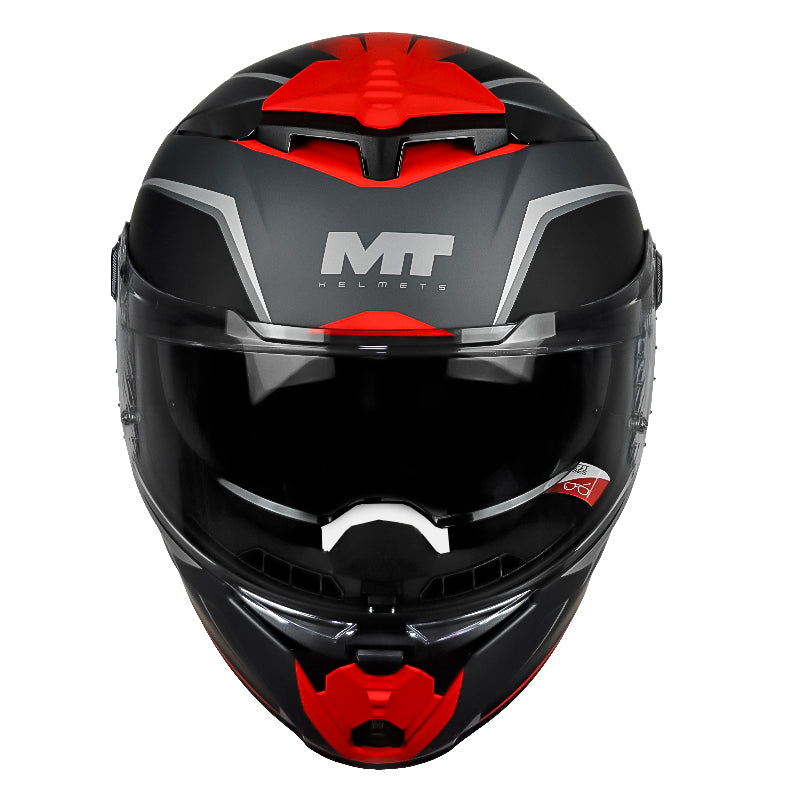 Casco Mt Thunder 4 R Sv Wind Tunnel B5 Negro Rojo Gris