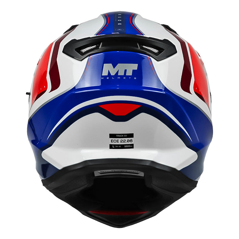 Casco Mt Track Sv Houston Blanco Rojo Azul