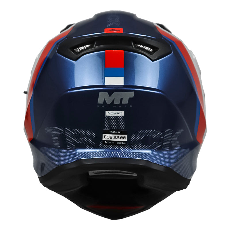 Casco Mt Track Sv Nomad C0 Blanco Negro Rojo