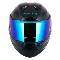 Casco Nexx X.R3r Carbono Hadal Azul Visor Iridium Azul