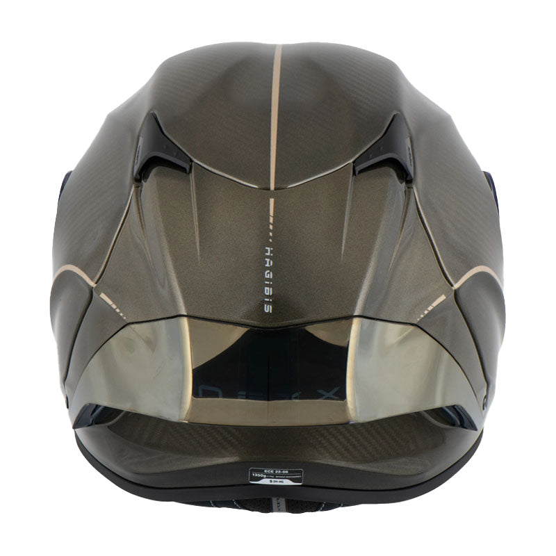Casco Nexx X.R3r Carbono Hagibis Dorado Visor Iridium Dorado