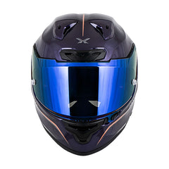 Casco Nexx X.R3r Carbono Hagibis Morado Visor Iridium Azul