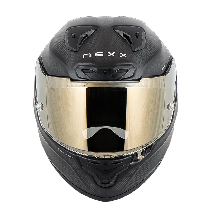 Casco Nexx X.R3r Carbono Zero Pro 2 Negro Visor Dorado