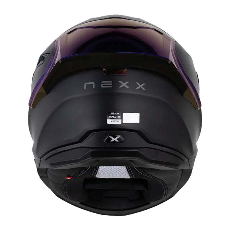 Casco Nexx Y.100r Subsonic Negro Visor Iridium Azul