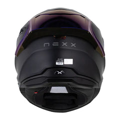 Casco Nexx Y.100r Subsonic Negro Visor Iridium Azul