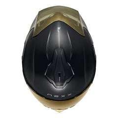 Casco Nexx Y.100r Subsonic Negro Visor Iridium Dorado