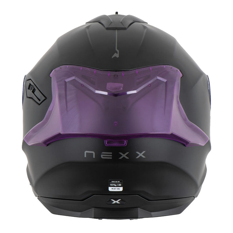 Casco Nexx Y.100r Subsonic Negro Visor Transparente Morado