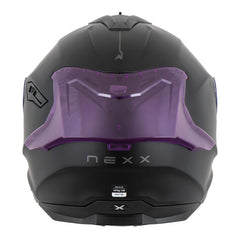 Casco Nexx Y.100r Subsonic Negro Visor Transparente Morado