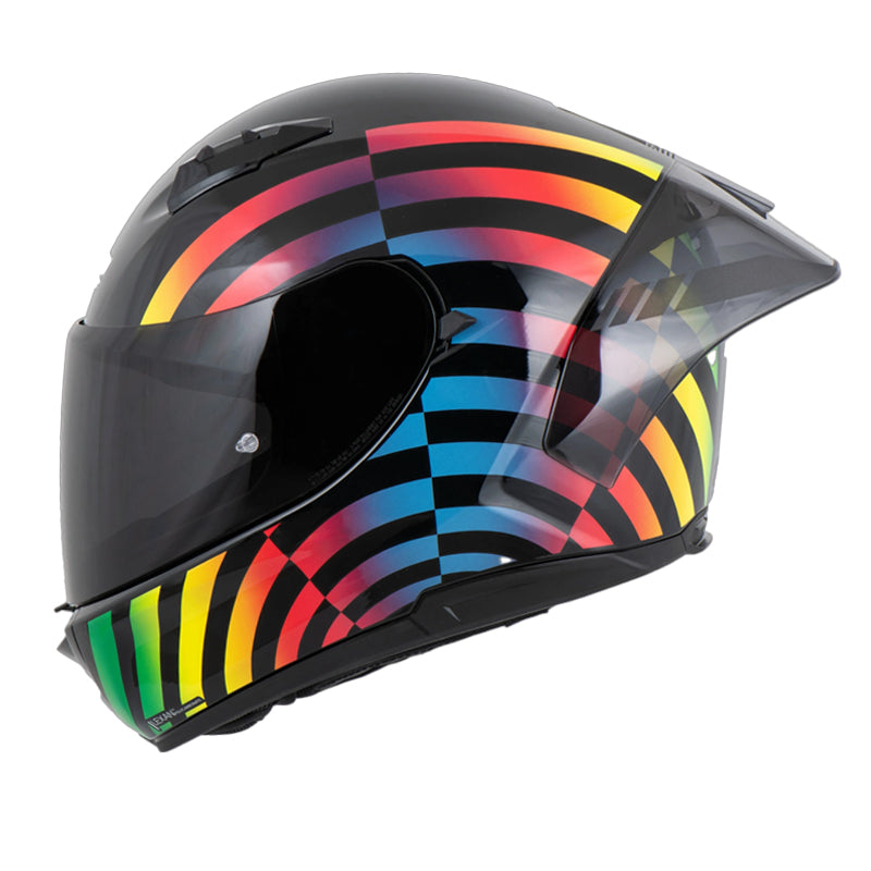 Casco Nolan N60-6 Sport Policromo Negro Full Color Visor Smoke