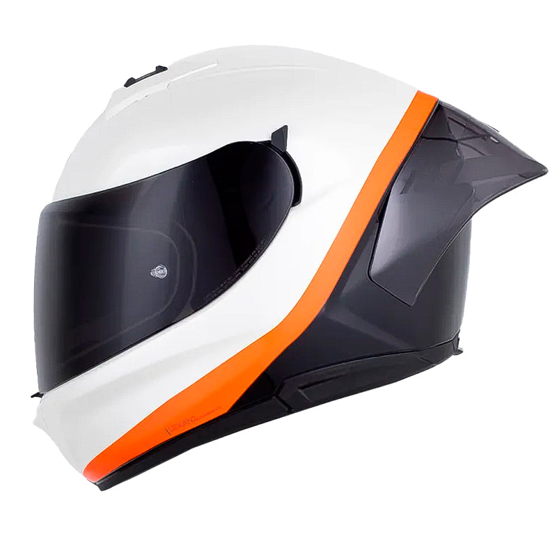 Casco Nolan N606 Sport Verniciatura Blanco Perlado Negro Visor Smoke