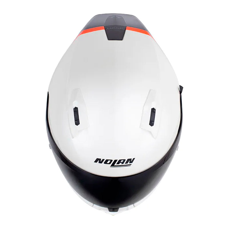 Casco Nolan N606 Sport Verniciatura Blanco Perlado Negro Visor Smoke