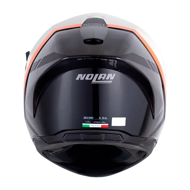 Casco Nolan N606 Sport Verniciatura Blanco Perlado Negro Visor Smoke