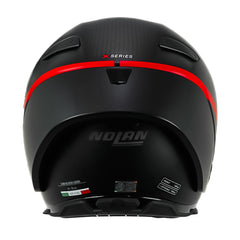 Casco Nolan X-804 Rs Ultra Carbon D.o.c (359) Negro Rojo Visor Smoke