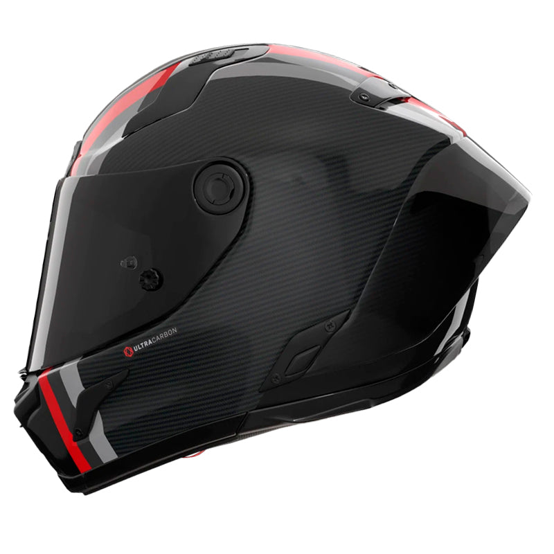 Casco Nolan X-804 Rs Ultra Carbon Gemini (364) Negro Rojo Visor Smoke