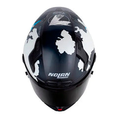 Casco Nolan X-804 Rs Ultra Carbon Replica Checa 30Th Anniversary Azul Blanco Visor Smoke