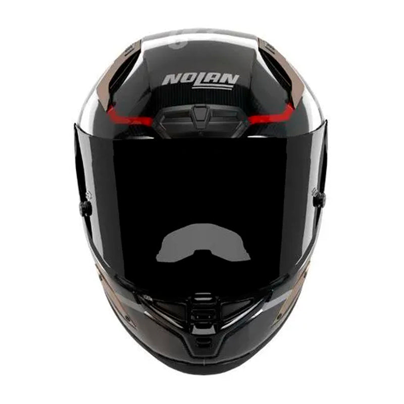 Casco Nolan X-804 Rs Ultra Carbon Sbk (360) Negro Gris Visor Smoke