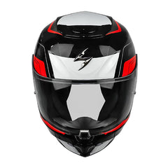 Casco Scorpion Exo-391 Leo Negro Rojo