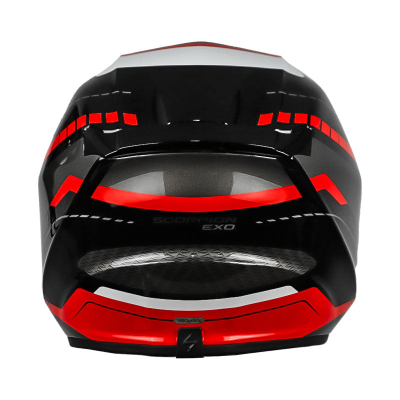 Casco Scorpion Exo-391 Leo Negro Rojo