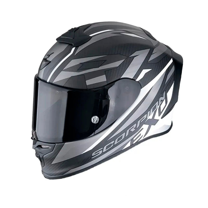 Casco Scorpion Exo-R1 Evo Carbon Air Negro Blanco