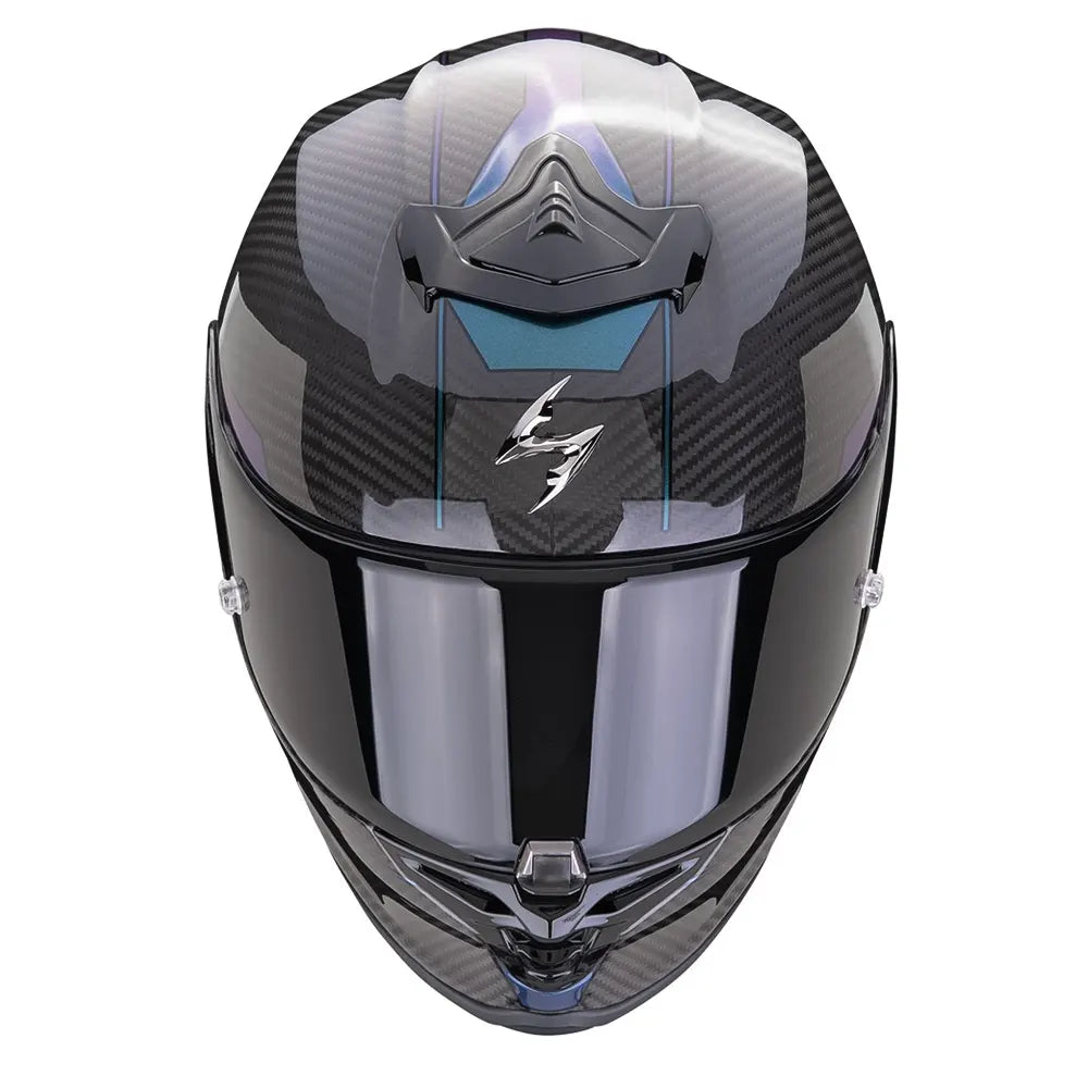 Casco Scorpion Exo-R1 Evo Carbon Air Rally Negro Camaleón