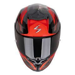 Casco Scorpion Exo-R1 Evo ll Vital Negro Silver Rojo