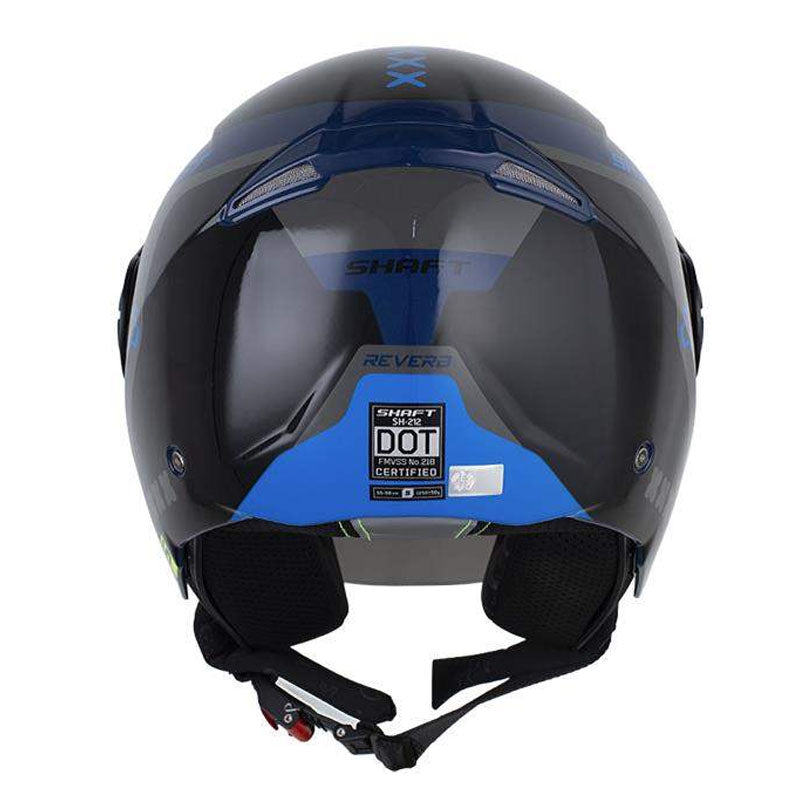 Casco Shaft 212 Reverb Azul Oscuro Azul Visor Iridium Azul