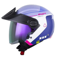 Casco Shaft 212 Reverb Morado Fucsia Visor Revo Morado