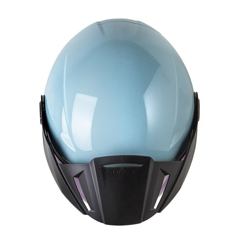 Casco Shaft 212 Solid Azul Blanco Visor Iridium Azul