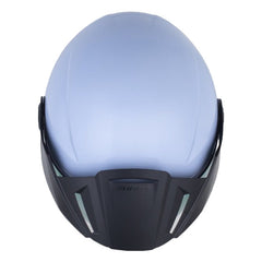 Casco Shaft 212 Solid Azul Claro Blanco Visor Revo Morado