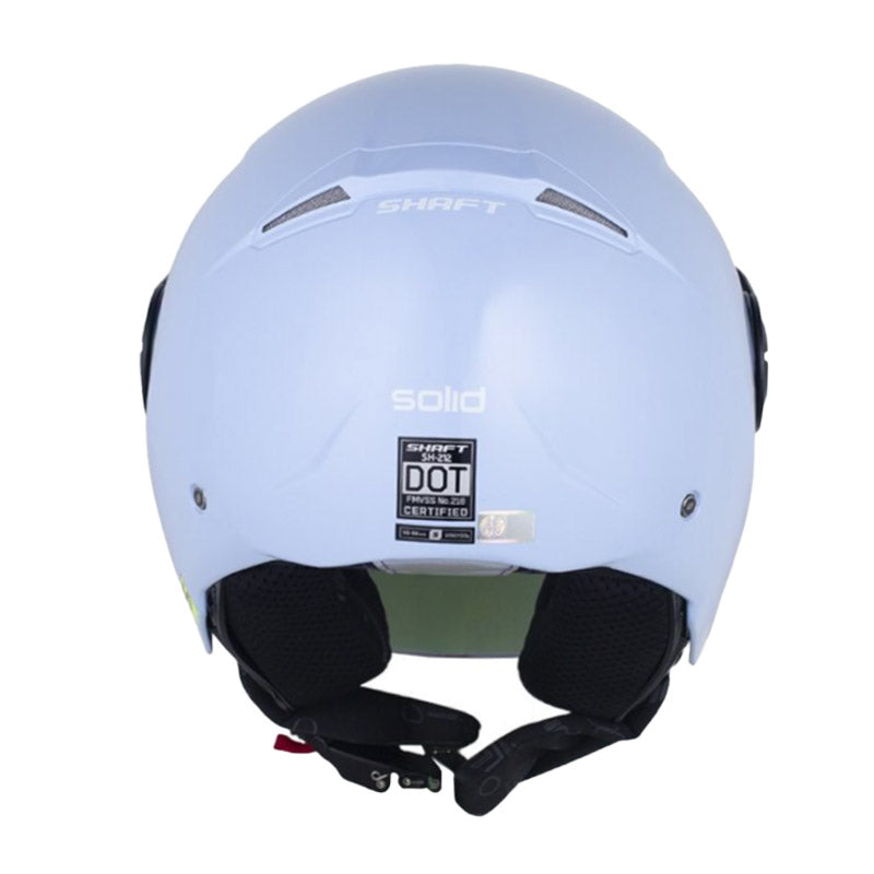 Casco Shaft 212 Solid Azul Claro Blanco Visor Revo Morado