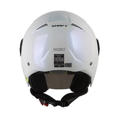 Casco Shaft 212 Solid Camaleon Blanco Visor Iridium Azul