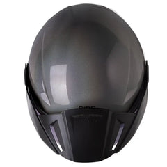 Casco Shaft 212 Solid Camaleón Silver Visor Iridium Azul