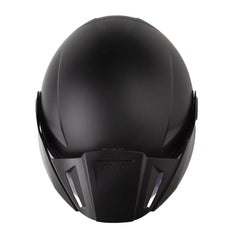 Casco Shaft 212 Solid Negro Gris Oscuro Visor Iridium Azul