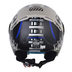 Casco Shaft 212 Spring Head Arena Azul Visor Revo Rojo