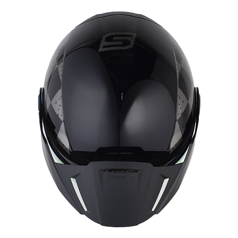 Casco Shaft 212 Tremble Negro Rojo Visor Revo Rojo