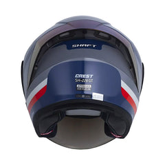 Casco Shaft 226 Gt Crest Gris Oscuro Azul Visor Iridium Azul