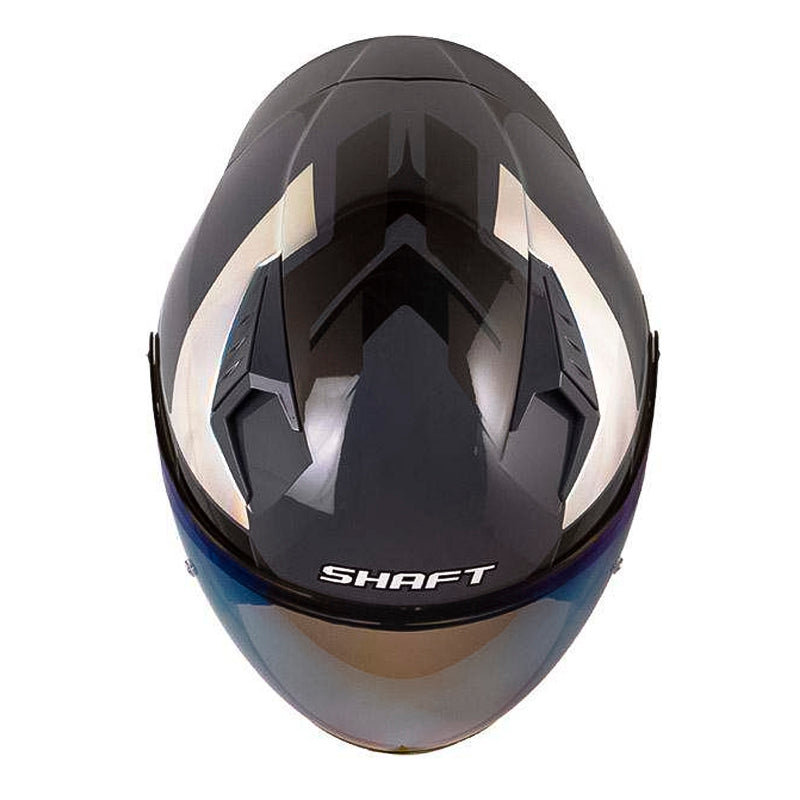 Casco Shaft 226 Gt Parker Gris Oscuro Gris Visor Iridium Azul