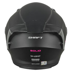 Casco Shaft 226 Gt Solid Negro Fucsia Visor Revo Morado