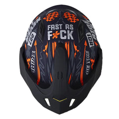 Casco Shaft 227 Trial Rush Azul Oscuro Silver Visor Revo Rojo