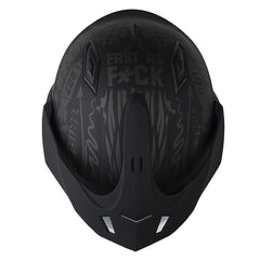 Casco Shaft 227 Trial Rush Gris Negro Oscuro Visor Iridium Silver