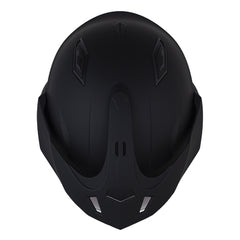 Casco Shaft 227 Trial Solid Negro Azul Visor Iridium Azul