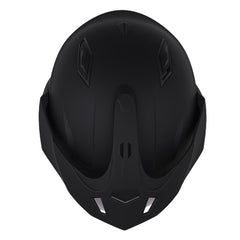 Casco Shaft 227 Trial Solid Negro Gris Oscuro Visor Iridium Azul