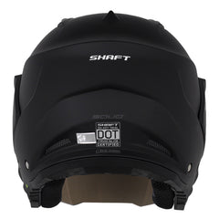 Casco Shaft 227 Trial Solid Negro Gris Oscuro Visor Iridium Azul