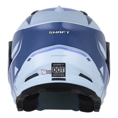 Casco Shaft 227 Trial Straiker Azul Claro Visor Revo Morado