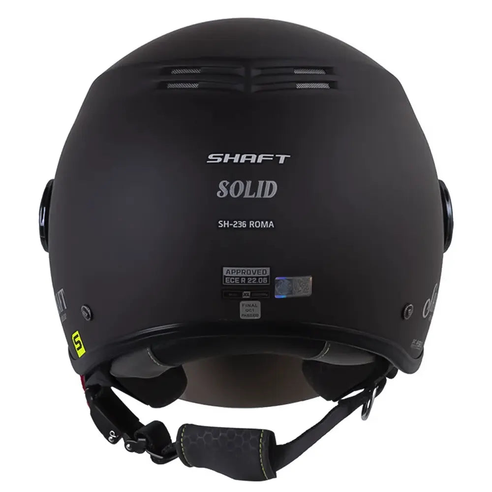 Casco Shaft 236 Roma Solid Gris Silver Visor Iridium Plateado